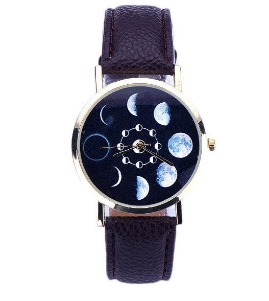 Lunar Eclipse Pattern Wrist Watch